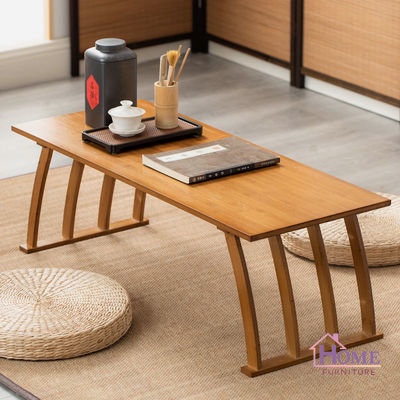 🍁Small tea table family tatami tea table/balcony sitting low table ...
