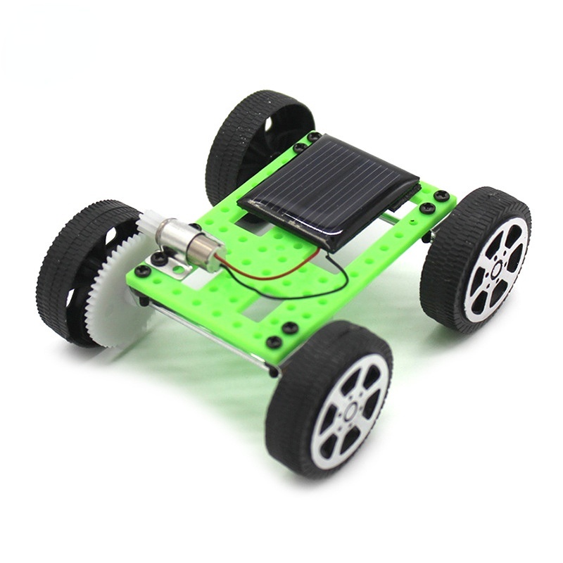 🏎ready stock🏎1 set Mini Solar Powered Toy DIY Car Kit Children