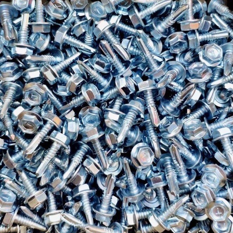 MK Skru Kuda Besi Channel Battern 10 x 5/8 Self Drilling Skru Bumbung C ...