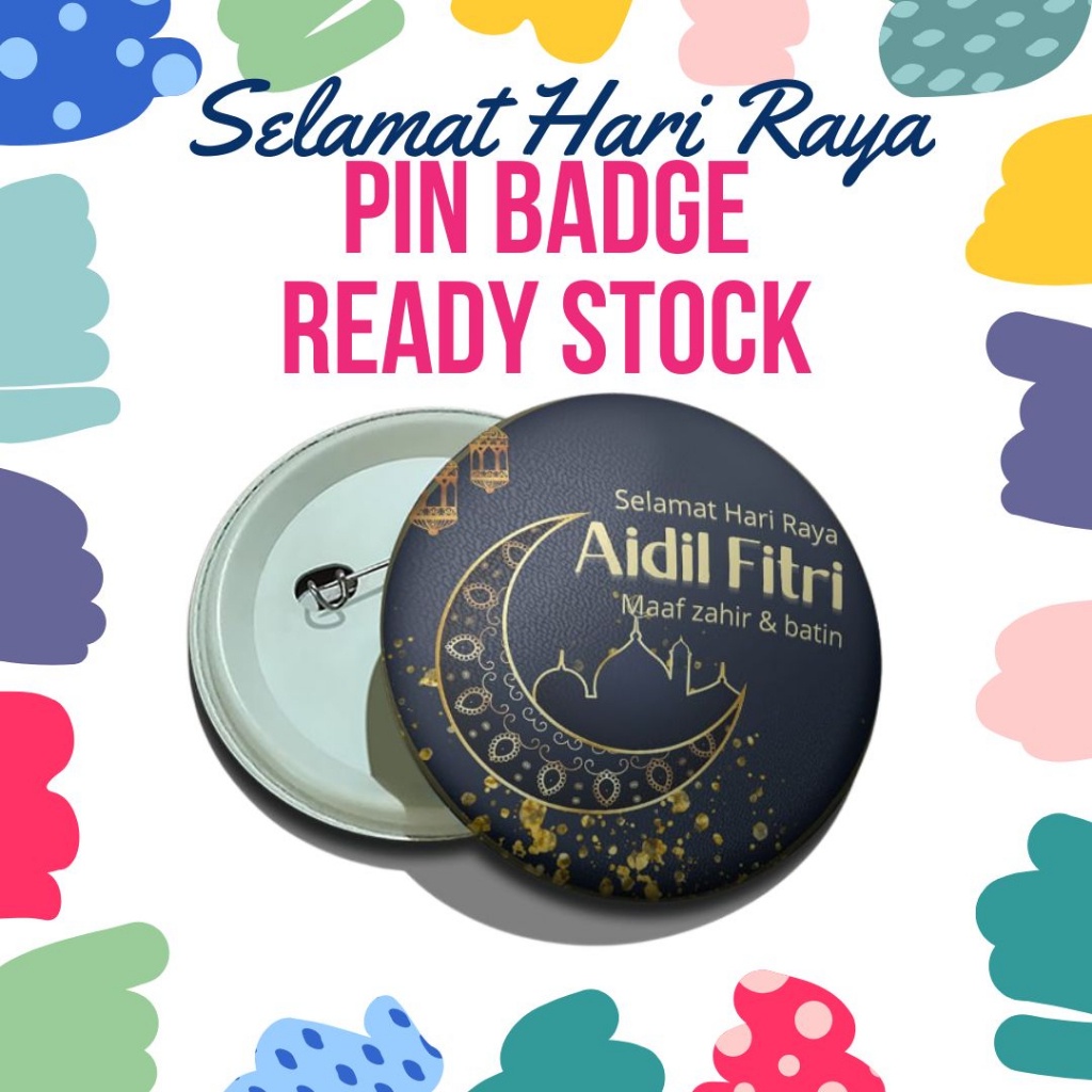 RAYA PIN BADGE Ready Stock Hadiah Free Gift Selamat Hari Raya kepada ...