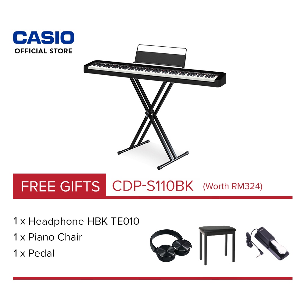 CASIO Digital Piano CDPS110BK Black (Portable Package) Shopee Malaysia