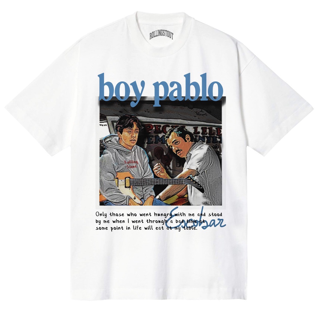 Rollingstout Tshirt - Boy Pablo Escobar | Parodi Band & Film | BAJU ...