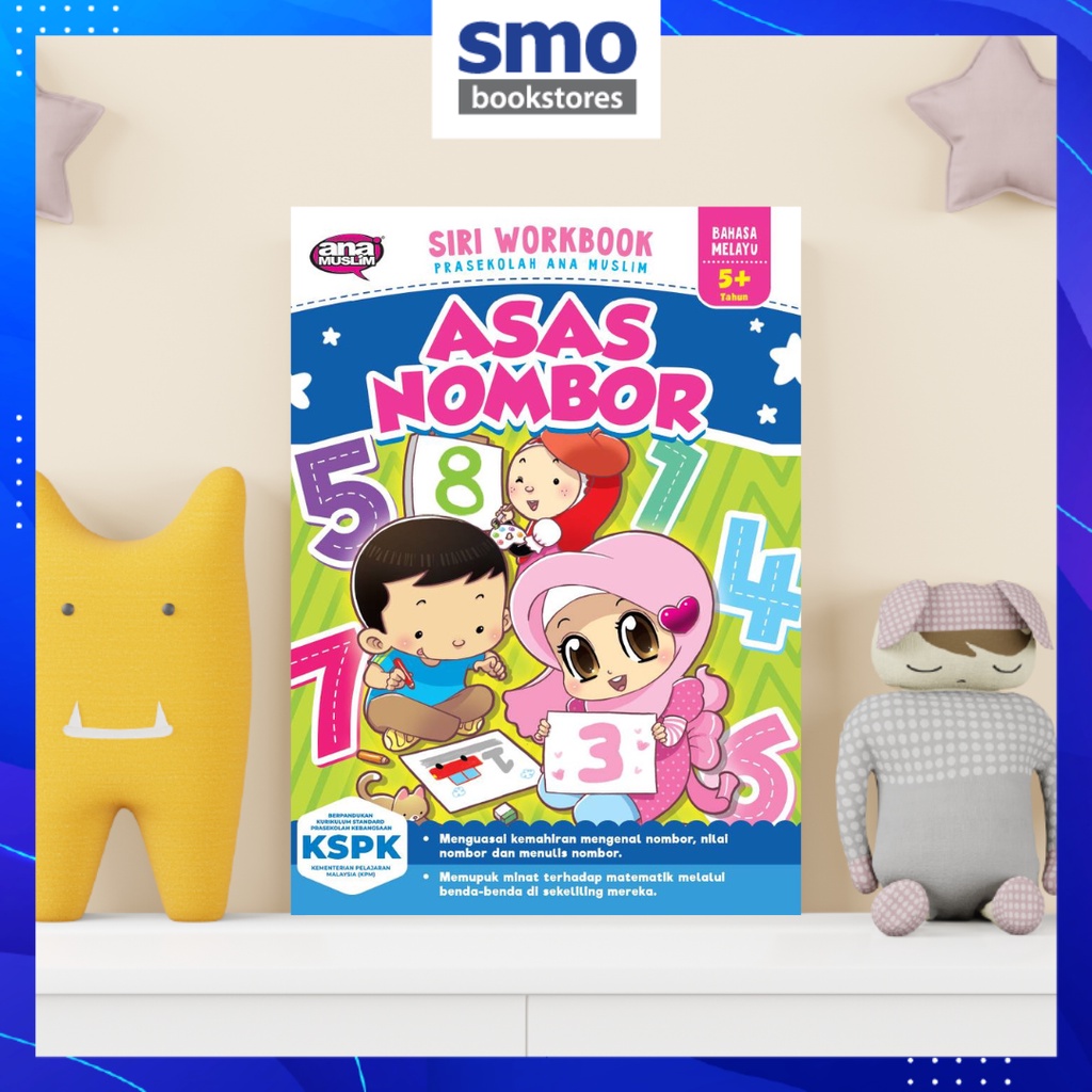 [ANA MUSLIM] SIRI WORKBOOK PRASEKOLAH- ASAS NOMBOR | Shopee Malaysia