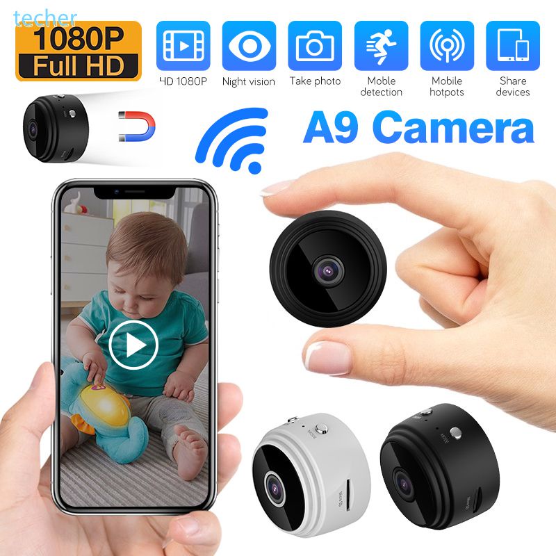 Original A9 mini camera CCTV camera wifi connect to cellphone 1080P HD