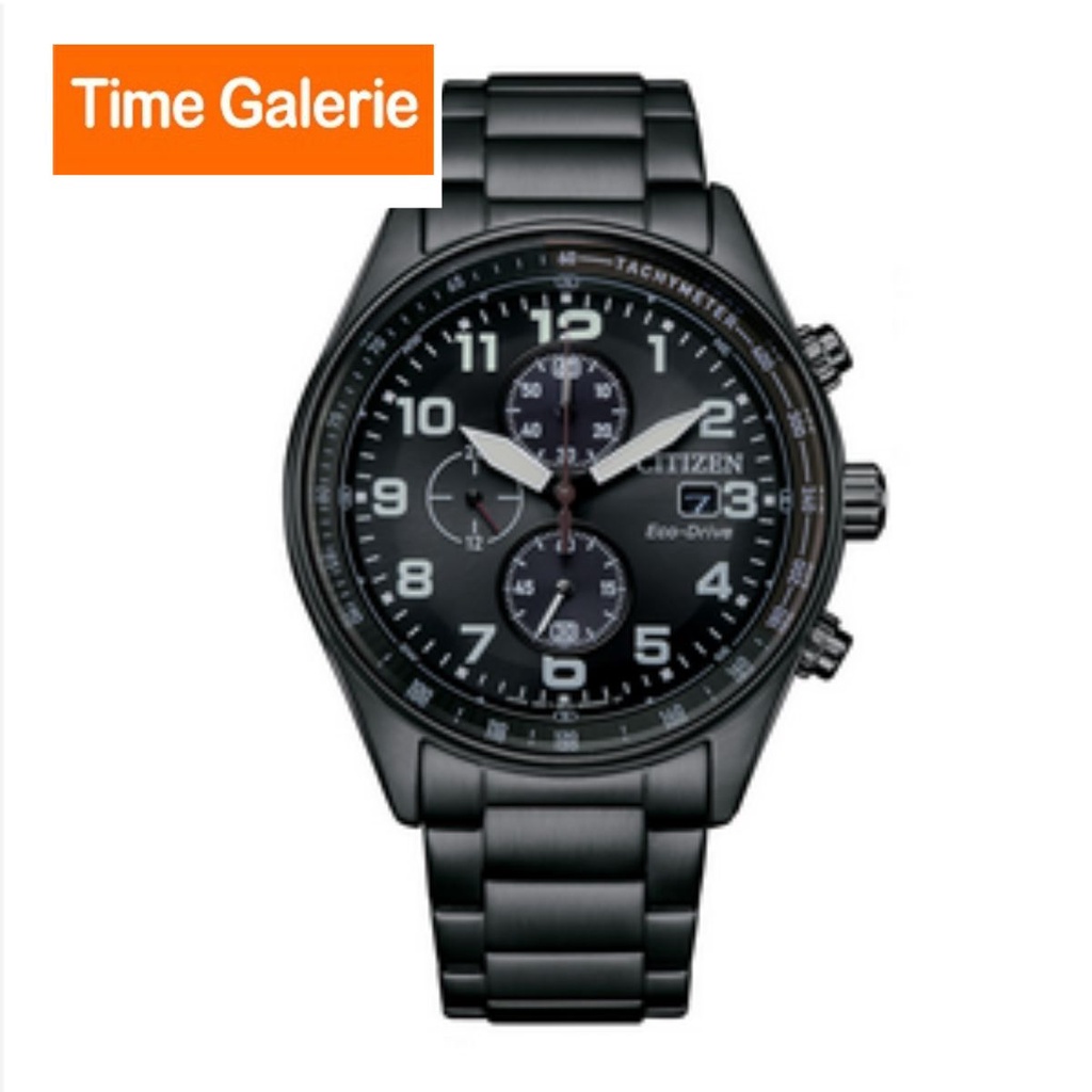 Citizen B612 Eco Drive Black Chronograph CA077579E Men