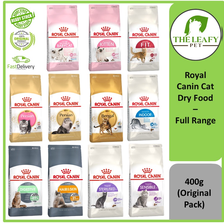 Royal Canin Cat Dry Food Full Range 400g Original Pack Shopee Malaysia