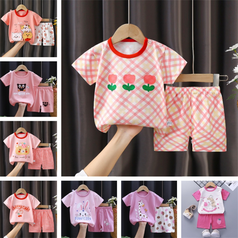 Zuwimk Baby Girl Outfit,Toddler Baby Girls Leopard Print Summer Clothes