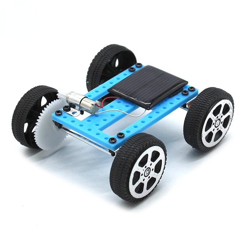 🏎ready stock🏎1 set Mini Solar Powered Toy DIY Car Kit Children