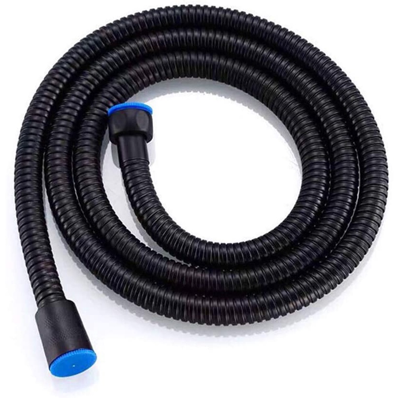 UltraFlexible Metal 304 Stainless Steel Black Shower Hose Stretch 59