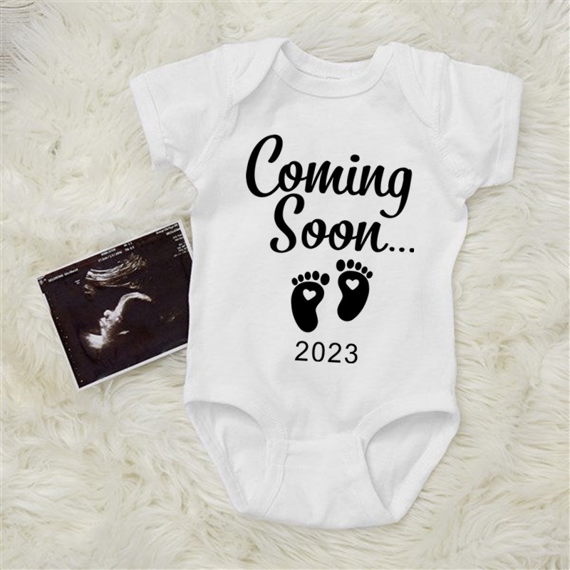 Baby Soon 2023 Baby Announcement Of Newborn Body Summer Cotton Boys ...