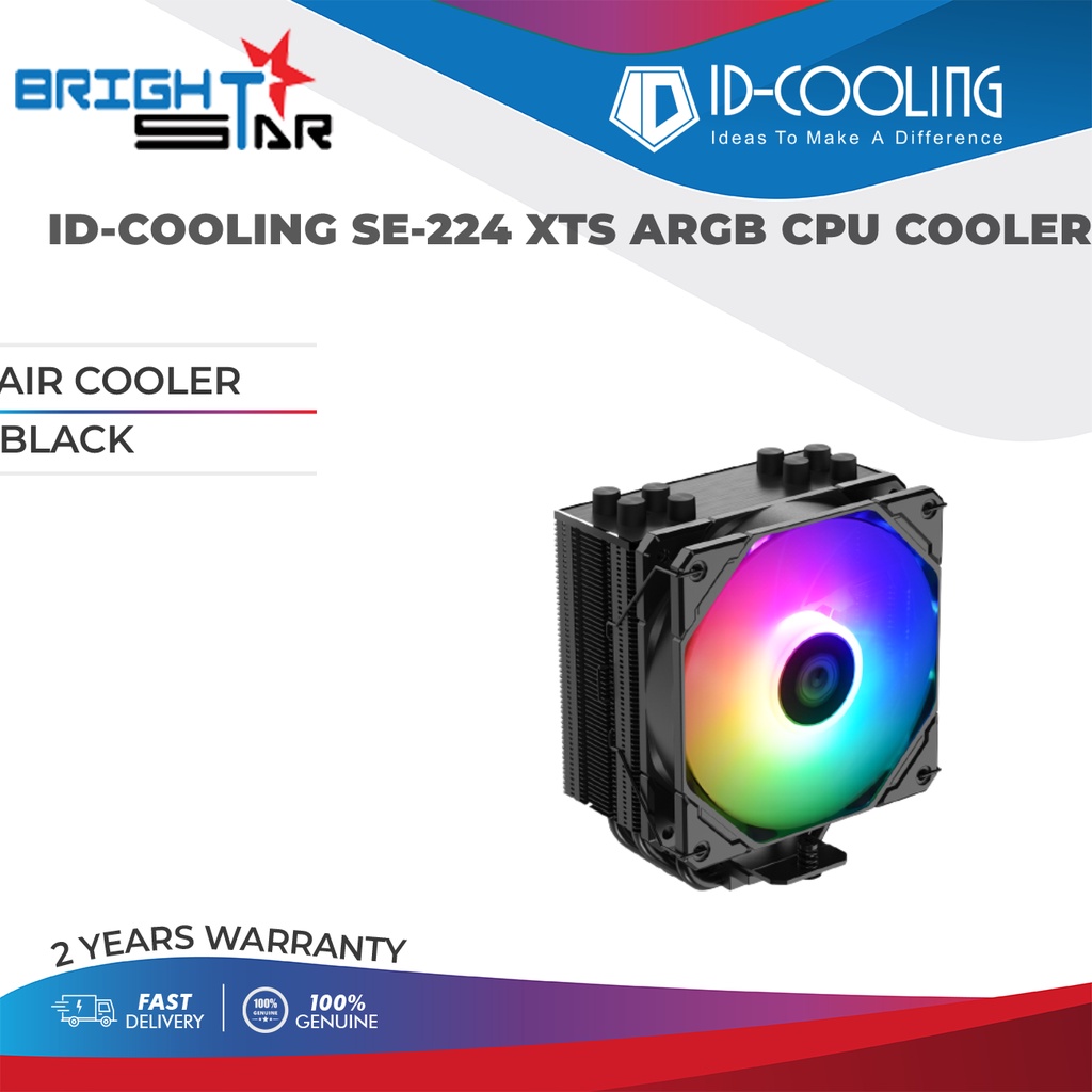 AIR COOLER / ID-COOLING SE-224 XTS ARGB CPU COOLER / 2Y WARRANTY ...