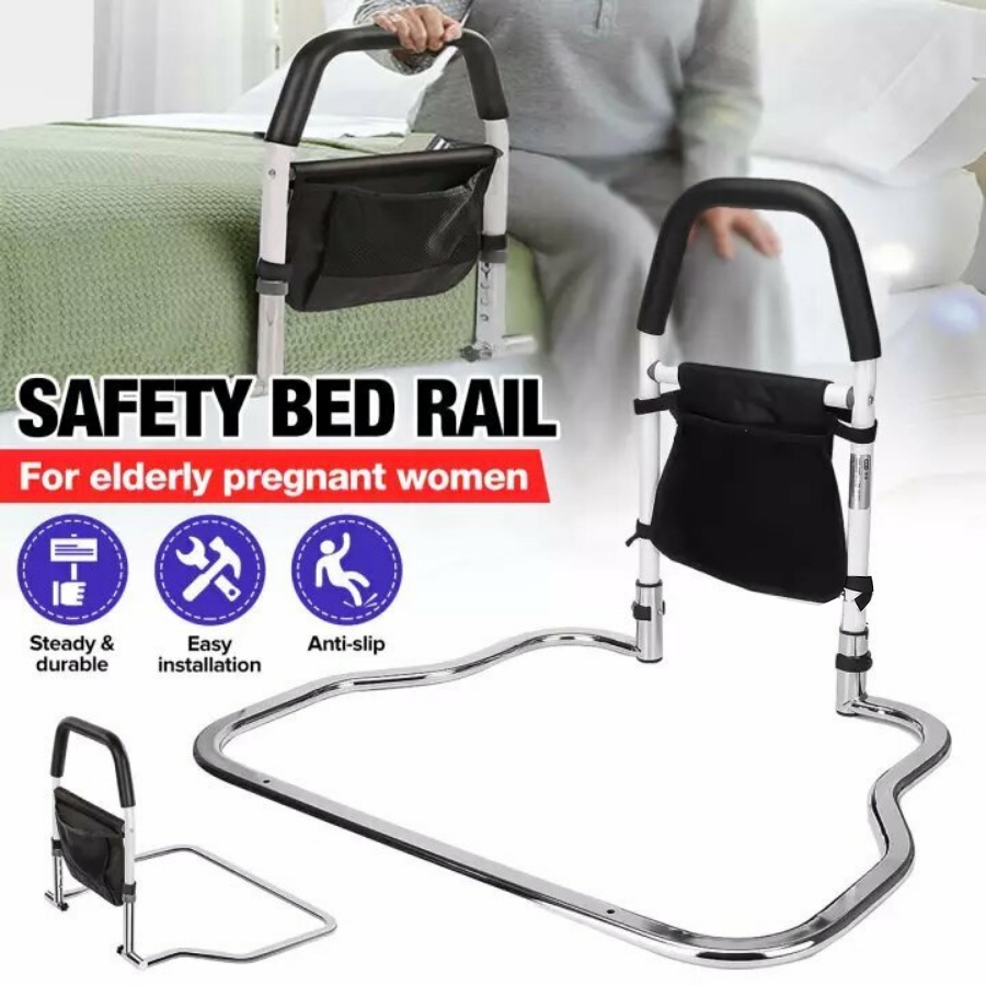 Bed Safety Bed Rail Support Elderly Get Up helper Fall Prevention with ...