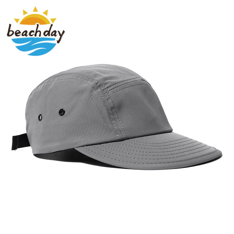 Beach Day 5 Panel Cooling Cap Women Men Summer Waterproof Baseball Cap