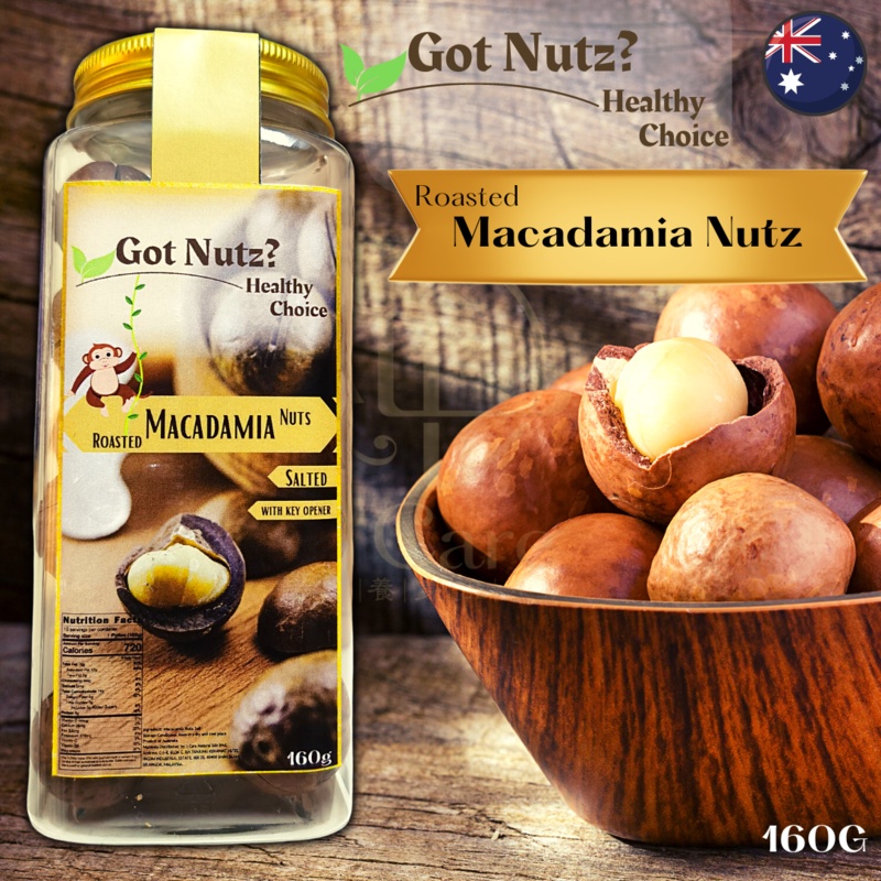 Roasted Macadamias Nuts with Shell Australia with Opener Key Kacang
