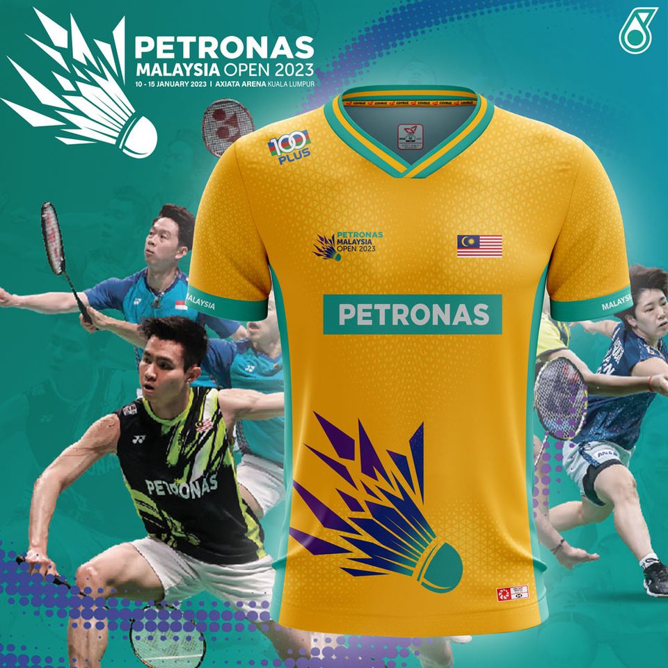 Petronas Malaysia open 2023 Badminton Jersey Custom Name Malaysia