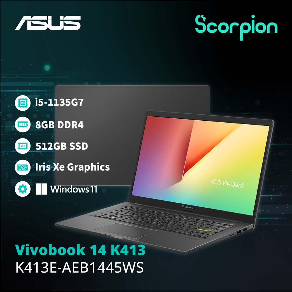 Asus Vivobook 14 K413E-AEB1445WS Laptop | Shopee Malaysia