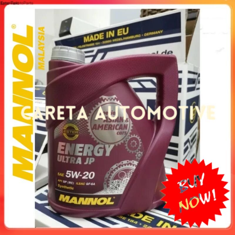 MANNOL ENERGY ULTRA JP 5W20 MN 7906 FULL SYNTHETIC ENGINE OIL GERMANY 4L Shopee Malaysia