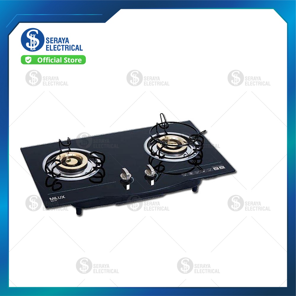 Milux Glass Double Burner Hob MGH222 Shopee Malaysia