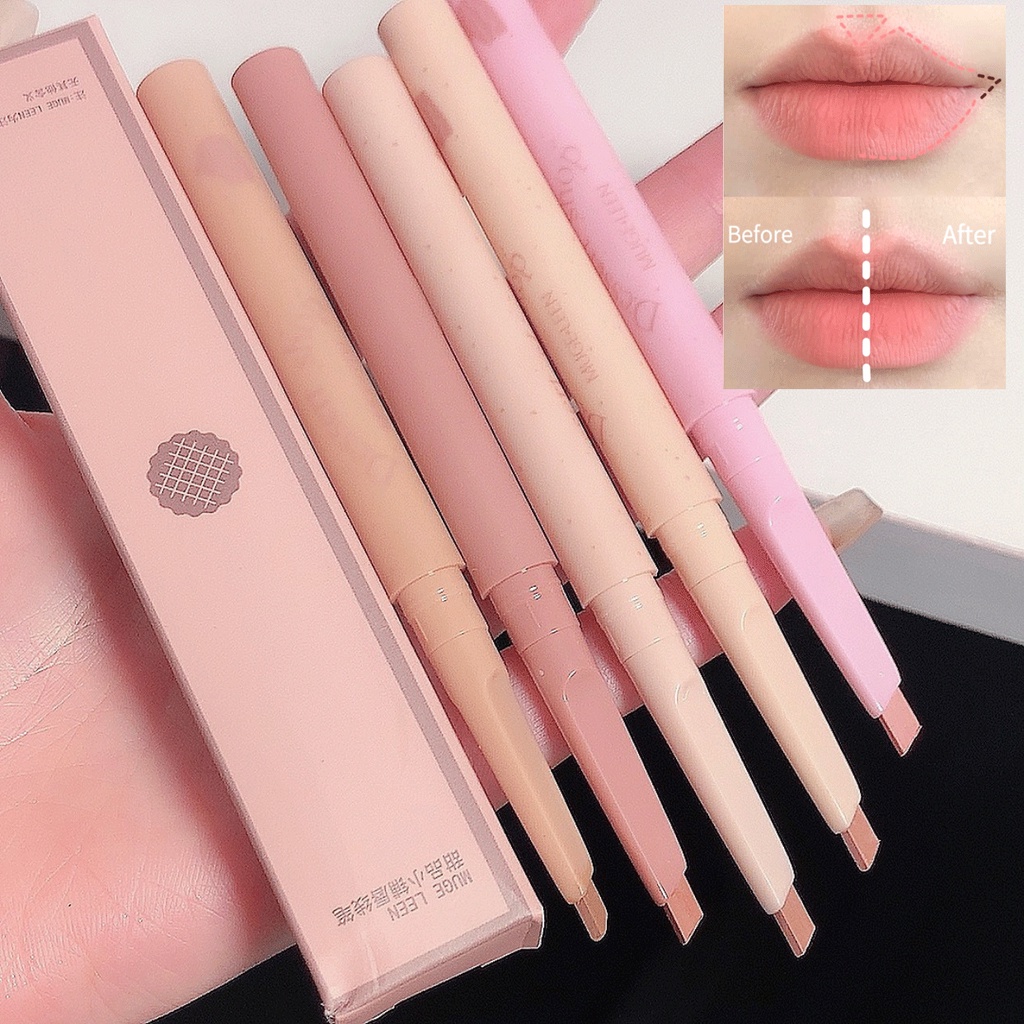 MUGE LEEN Lipliner Pencil Lip Makeup Lipstick Pencils Waterproof Shopee Malaysia