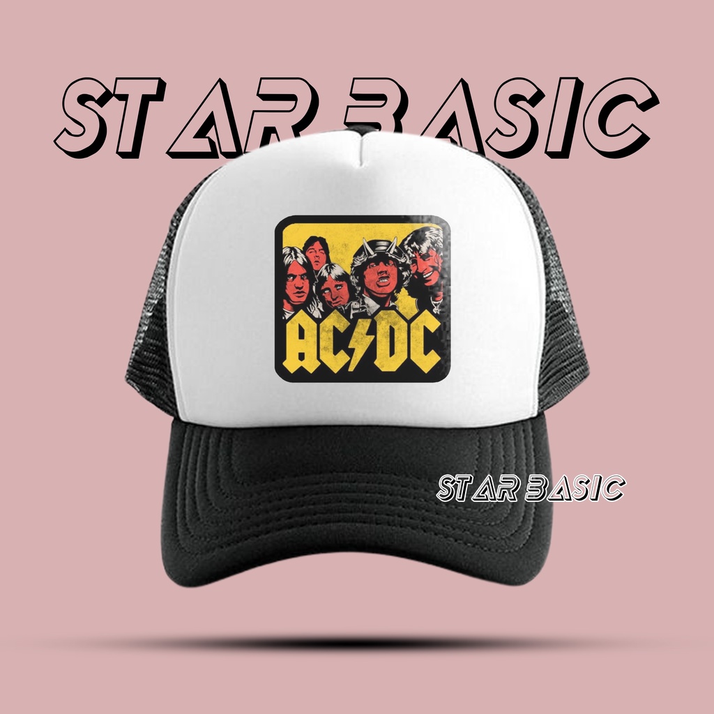 Acdc LOGO Net Hat - Trucker Hat - Men's Net Hat - Men's Trucker Hat ...