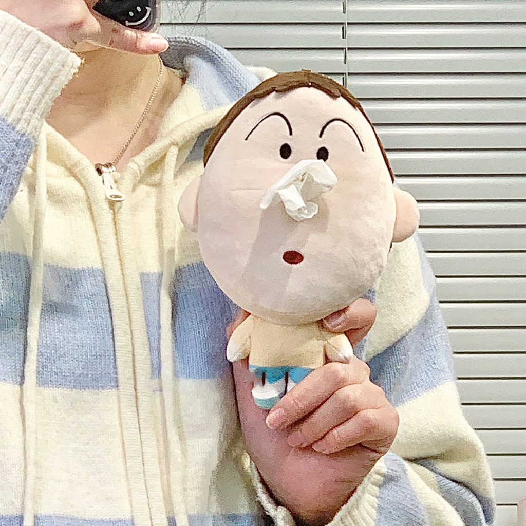 Cute Cartoon Portable Plush Tissue Buggy Bag Crayon Shin Chan Bag ...