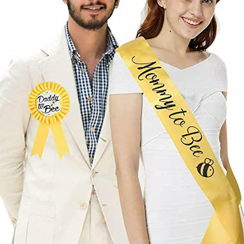 Mummy To Be Sash & Tiara Set – Mit Daddy Badge Für Babyparty Deko & Fotos