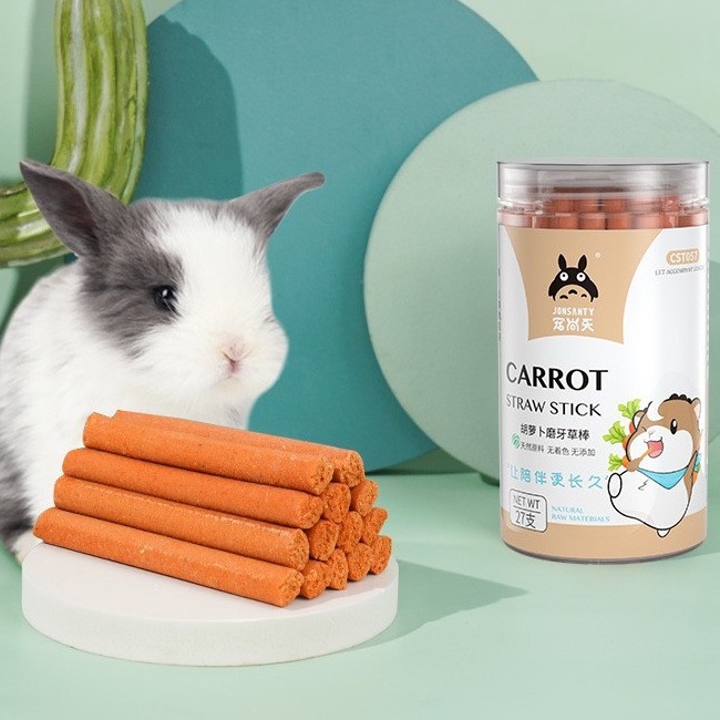 Natural Carrot Molar Stick Healthy Snack Rabbit Chinchilla Hamster ...