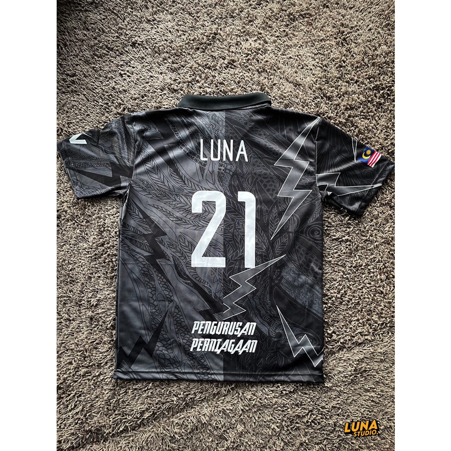 Retro Collar Jersey Plus Size Dragon Lightning Jersey Custom Name and