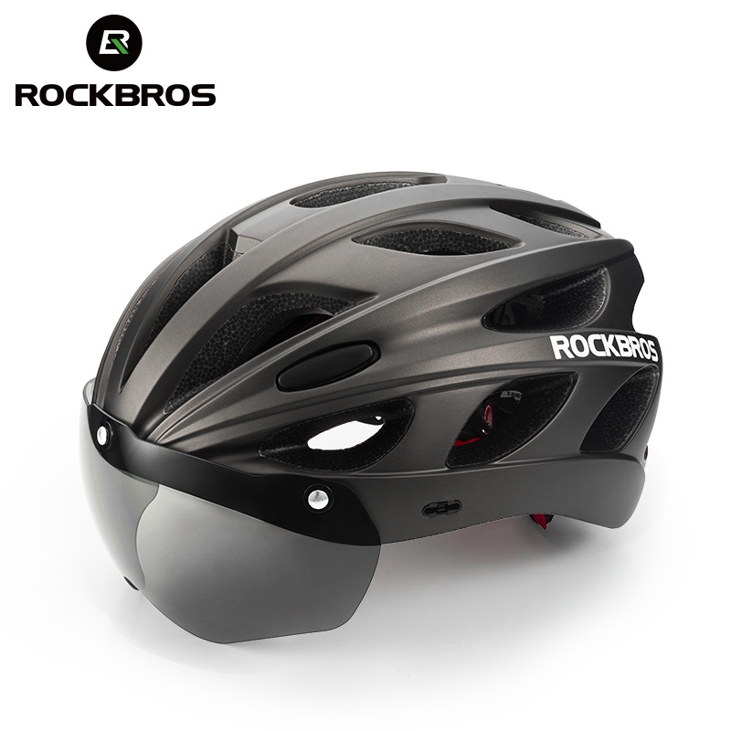 MY DeliveryROCKBROS Cycling Helmet Bicycle Large Size 58-65CM Helmet With  Detachable Goggles Road Mountain Bike Hlemet Breathable Bicycle Helmet Bike  Accessories | Shopee Malaysia