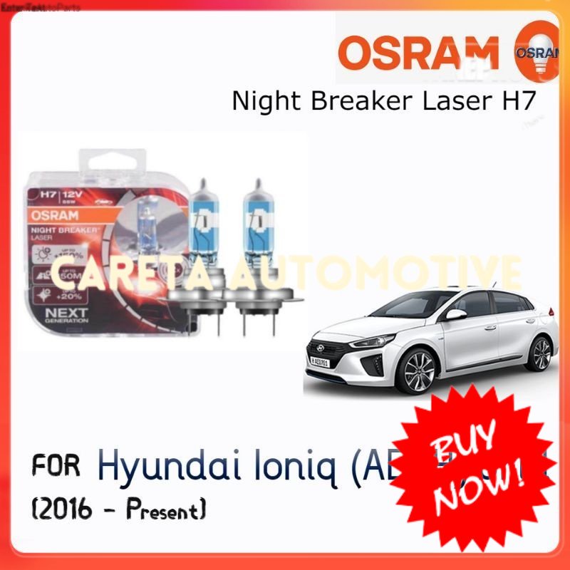 OSRAM Night Breaker Laser H7 Headlight Bulb for Hyundai Ioniq (AE ...