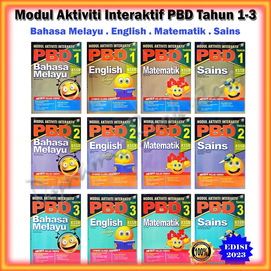 Buku Latihan Modul Aktiviti Interaktif Pbd Tahun 1 2 3 Edisi 2023