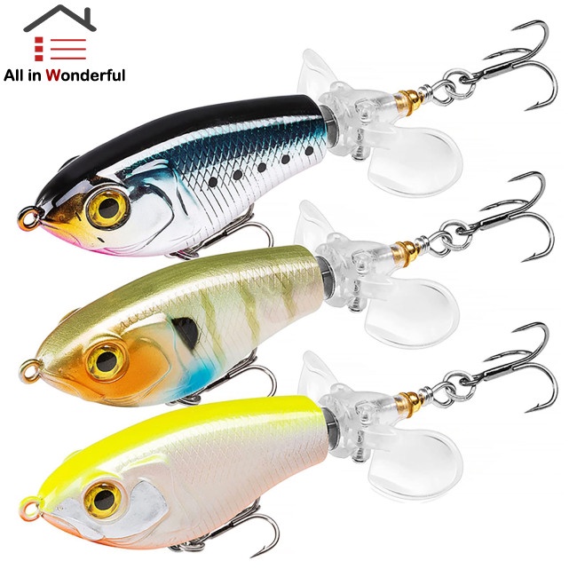 WS Topwater Fishing Lures Artificial Pencil Floating Plopper Fishing Bait  Bionic Noise Bait For Freshwater Saltwater