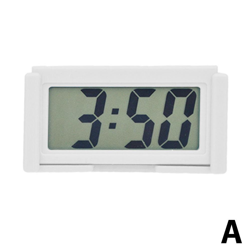 Mini Car Dashboard Digital Clock Vehicle Self-Adhesive Clock With LCD ...