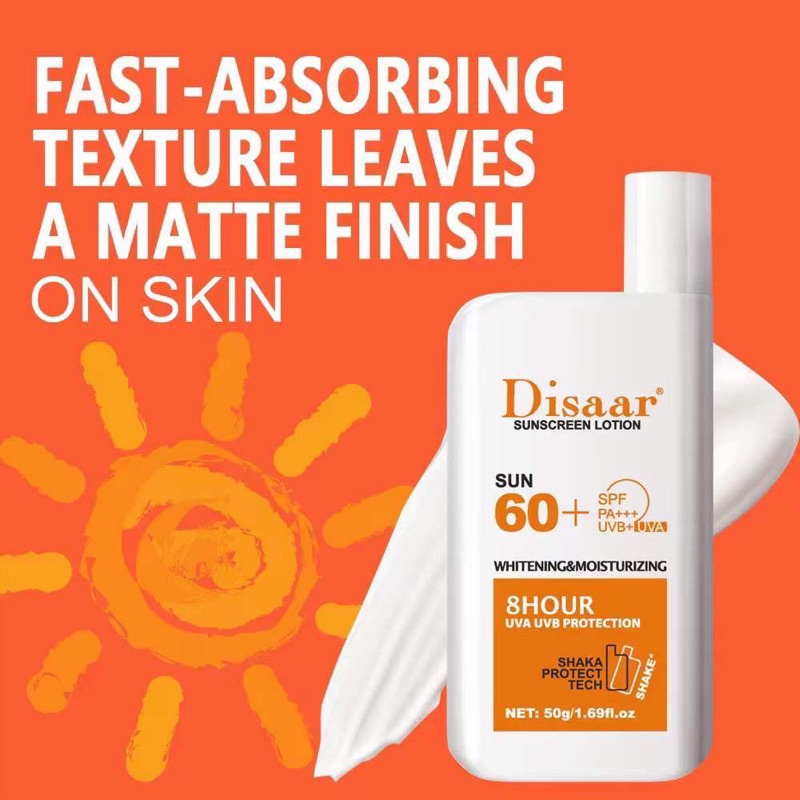 Disaar Invisible Fluid SPF60+ NonPerfumed Sunscreen Sensitive or Sun