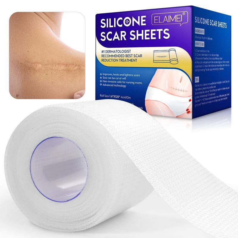 3M Scar Away Silicone Sheets Clear Gel Silicone Tape Invisible Strips ...