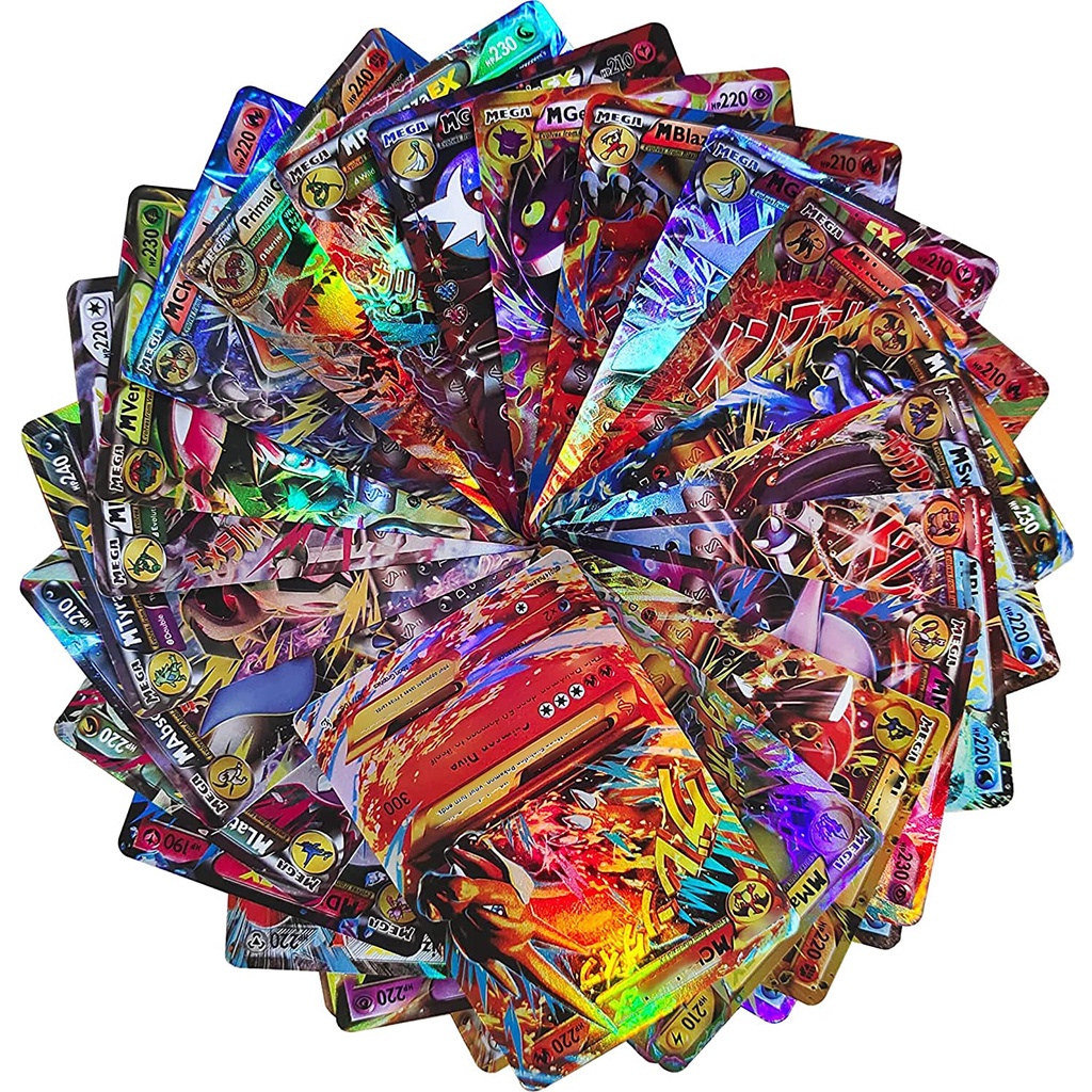 20Pcs TCG Deck Pokemon GX Flash Cards Collection Card Booster Pokemon ...