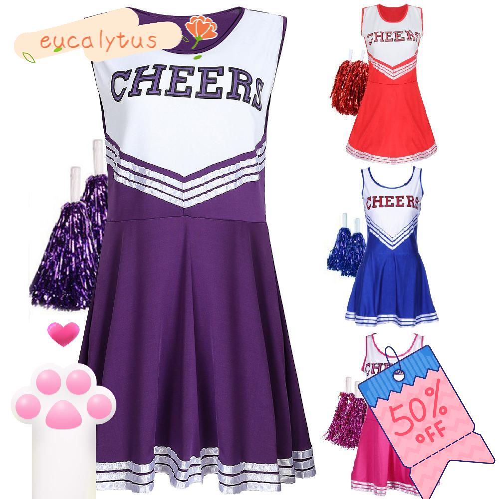 EU-FASHION 3PCS Cheerleader Costume Cheer Outfits For Girls Cheerleader ...