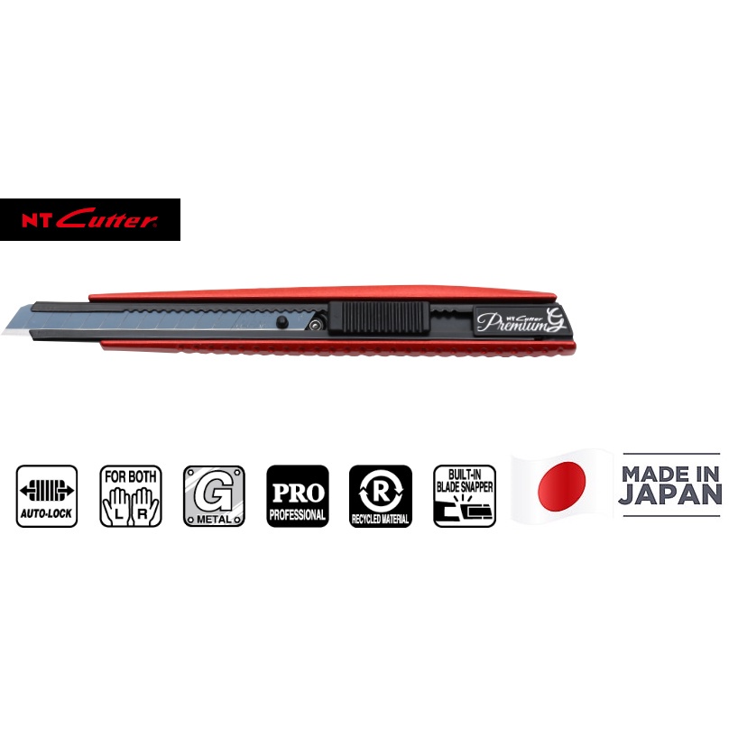 NT Cutter PMGA-EV01 Professional Cutter Auto Lock Utility Knife Metal ...