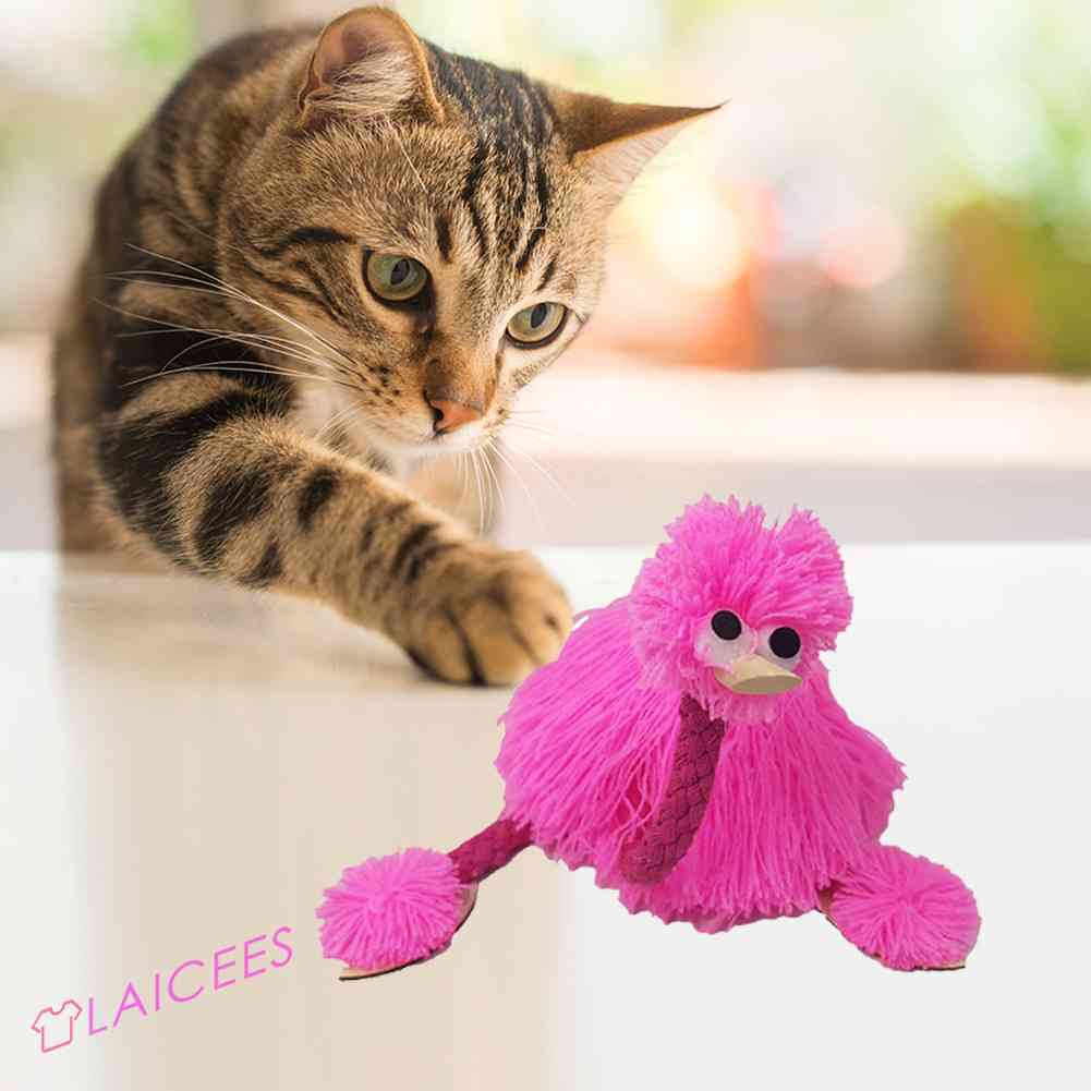 NEW Funny Pull String Puppet Ostrich Muppet Toy Joint Activity Doll Cat ...