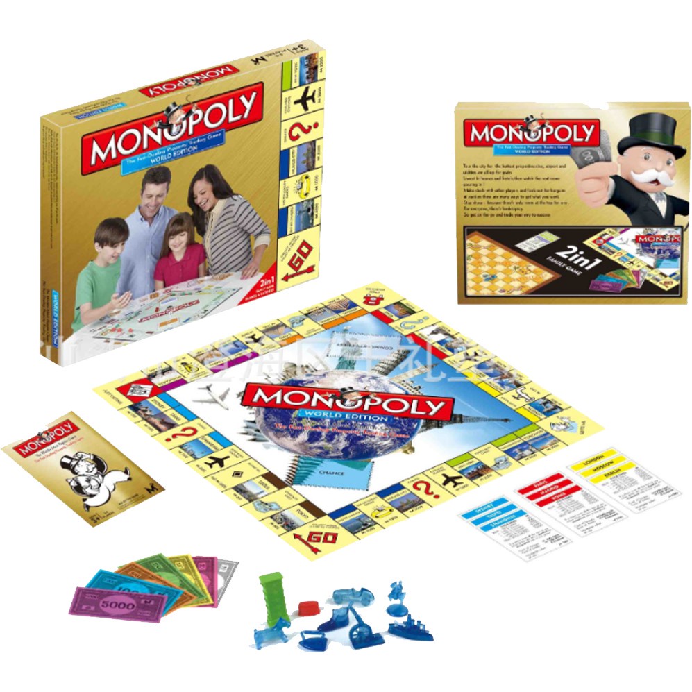 Monopoly real estate tycoon monopoly monogamy game chess luxury version ...