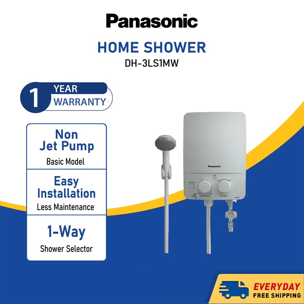 Panasonic DH3LS1 Basic Water Heater Non Jet Pump Bathroom Hot Water