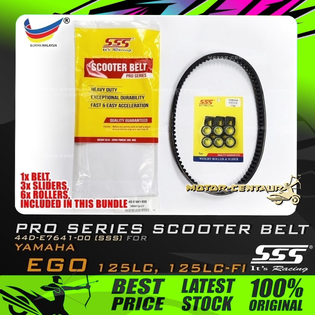 TALI SAWAT SKUTER SSS PRO SERIES SCOOTER DRIVE VBELT, ROLLERS, SLIDERS 44DE764100 (SSS) FOR