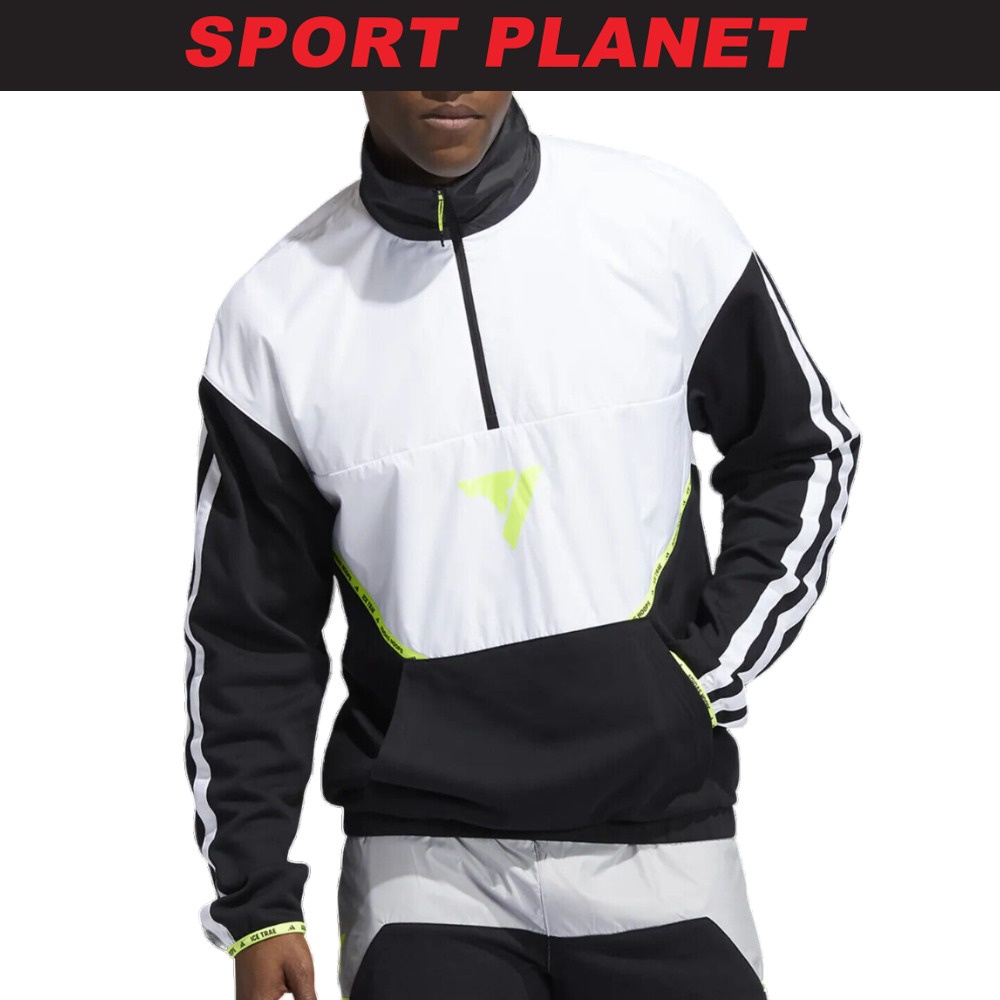 adidas Men TRAE PO Colorblock Half Zipper Basketball Sports Jacket Shirt Baju Lelaki GV4644 Sport Planet 37 8 Shopee Malaysia