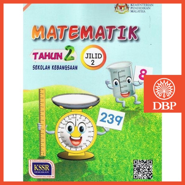 [DBP] Buku Teks Tahun 2 Matematik Jilid 2 | Shopee Malaysia