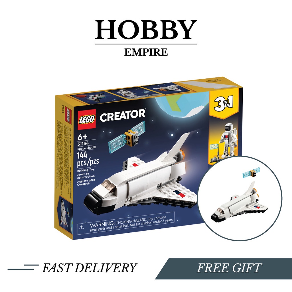 LEGO Creator 3in1 31134 Space Shuttle *Original LEGO + Extra Bubble ...