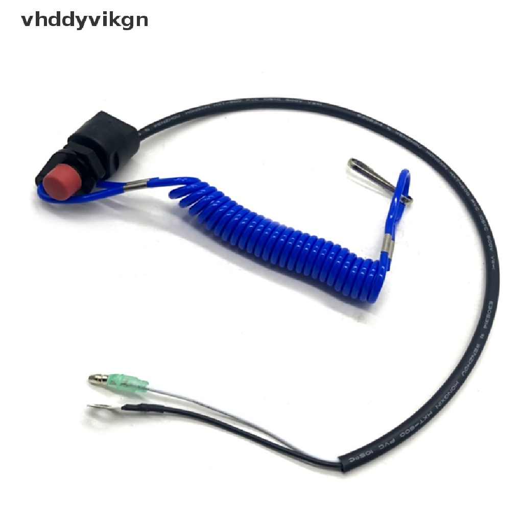 VHDD Boat Outboard Engine Motor Kill Stop Switch Safety Tether Lanyard