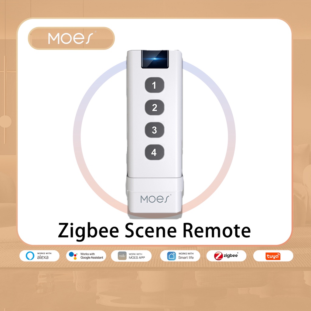 Tuya Smart Life ZigBee Smart Home Wireless Switch 3 Gangs Remote Tuya  Zigbee Hub Required No limit to Control Home Device