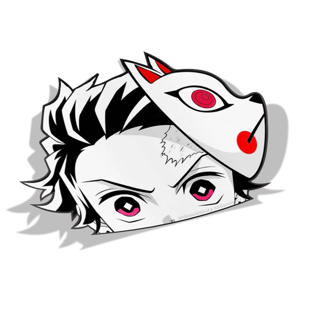 Tanjiro Kamado Demon Slayer Peek Big Head Anime Vinyl Transfer Stickers Shopee Malaysia 2445