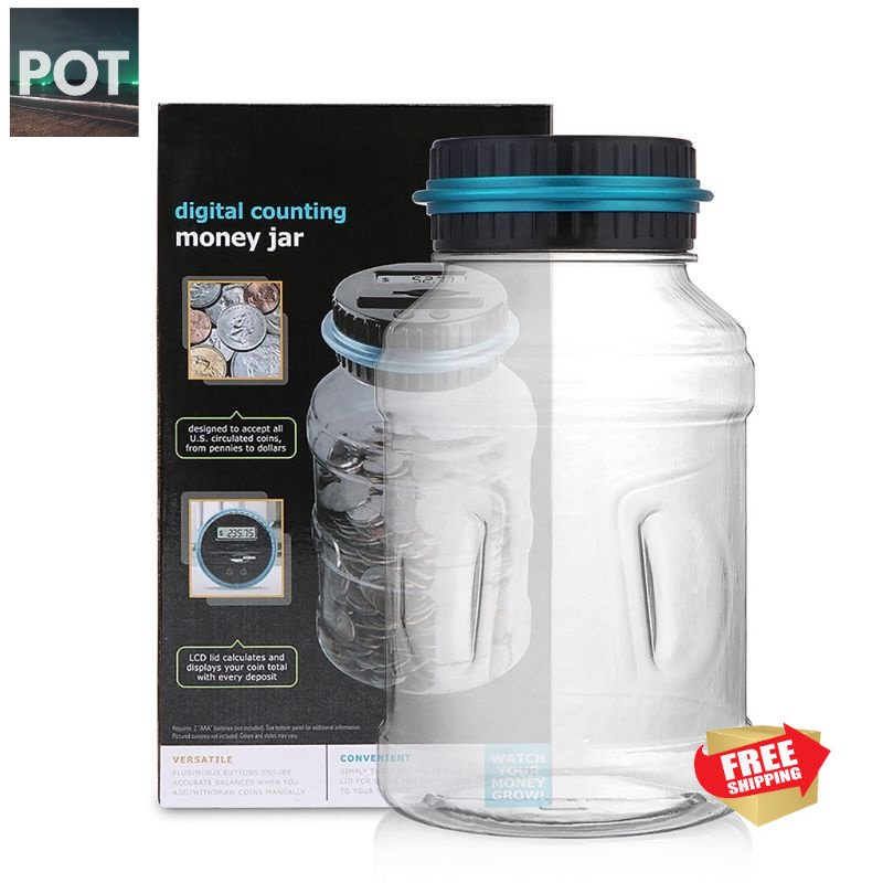 Malaysian Ringgit Piggy Bank Coin Jar Box with Electronic Digital LCD ...