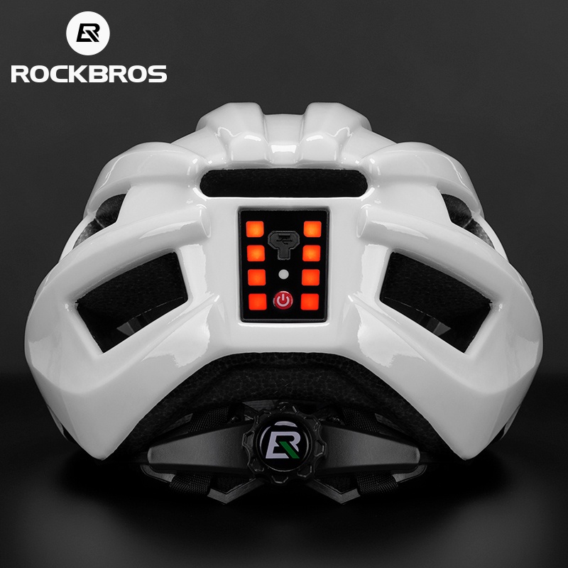 Casco Rockbros Con Luz Trasera Y Lente Extraible Bicicleta | Meses sin